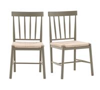 Set of 2 Sage Green Dining Chairs - Eton - Caspian House
