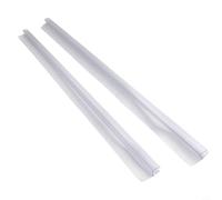Set of 2 Shower Seals, 50cm Length with Water Deflector for Easy Installation and Tailored Fitting (8MM)