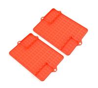 Set of 2 Silicone BBQ Grills Mat Barbecue Grills Pad Nonstick Grilling Mat Kitchen Accessory Suitable for Outdoor Cooking Silicone Grilling