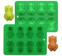 Set of 2 Silicone Frogs Chocolate Moulds, Confectionery Supplies