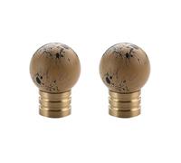 Set of 2, Single Hole Knob 25mm Cute Ceramic Decorative Round Knobs for Home Kitchen Cabinet Hardware Cupboard Door Dresser Wardrobe Handle Drawer Pulls with Screws