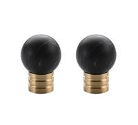 Set of 2, Single Hole Knob 25mm Cute Ceramic Decorative Round Knobs for Home Kitchen Cabinet Hardware Cupboard Door Dresser Wardrobe Handle Drawer Pulls with Screws