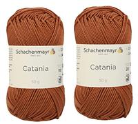 [ Set of 2 Skeins ] SMC Catania Originals 100% Mercerized Cotton Yarn, Total 3.52 Oz. Each 1.76 Oz (50g) / 136 Yrds (125 m) Amigurumi Yarn Fine-Sport 2 (426 Fuchs)