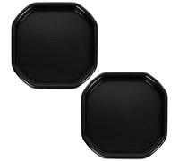 (SET OF 2) - SMALL Messy Play Tray Plastic Builders Building Material Children Kids Play Mixing Tray Spot for Cement Mortar Sand Plastering Toy Fun Game School Play Time MIXING TRAY - BLACK