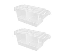 Set Of 2 Spawning Container With Two Compartment Suction Cup Design For Newborns Fish Eggs And Shrimp Protecting Water Circulations Fish Hatchery