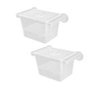 Set of 2 Spawning Container with Two Compartment Suction Cup Design for Newborns Fish Eggs and Shrimp Protecting Water Circulations Fish Hatchery