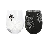 Spirit of Equinox Spider and Web Wine Glass Set