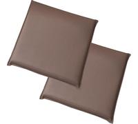 Set of 2 Square Chair Cushions - 3-4cm Thick Waterproof Outdoor Cushions for Garden, Patio, Restaurant, Living Room, Office (10.2 pcs: 45CM/18IN)