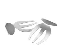 Set of 2 stainless steel salad tongs