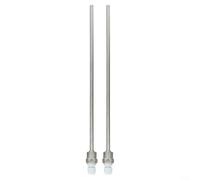 Set of 2 Stainless Steel Thermowell with G 1/2 Thread for Immersion Sleeve Pocket, Compatible with For Temperature Sensors, Screw in Thread Design for Pressure up to 40 Bar (8x300mm)