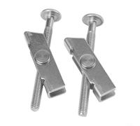 Set of 2 Stainless Steel Toilet Seat Bolts Reliable Toilet Fixing Screws for Standard Models