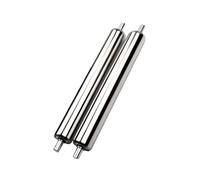 Set of 2 Steel Conveyor Rollers 38mm Diameter 100 1000mm Length Heavy Du Replacement for Roller Conveyor and Stands Ideal for Material Handling and Logistics