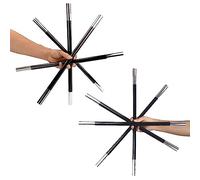 Set Of 2 Stick Magic Trick - Metal Appearing Cane - Stick Trick Divisible Ian Wand - 1 Stick Turns 4 Performance Accessories | For Magician Role Props Suitable