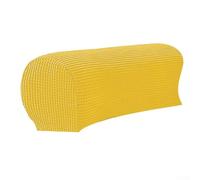 Set of 2 Stretchable Chair Covers, Elegant Checkered Design to Protect Your Sofa from Dust and Stains (bright yellow)