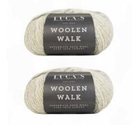 Set of 2 Superwash Sock Wool for Knitting, 4 Ply Sock Yarn from 75% Pure Wool - 25% Polymide, 50g Sock Hand Knitting Yarn