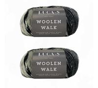 Set of 2 Superwash Sock Wool for Knitting, 4 Ply Sock Yarn from 75% Pure Wool - 25% Polymide, 50g Sock Hand Knitting Yarn