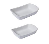 Set of 2 Supreme Rectangular Roasters White Pyrex White One Size