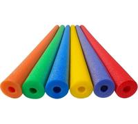 Set of 2 Swimming Pool Noodle Floating Foam Tube Float Aid Woggle Logs Noodles for Swimming Craft Projects Multi-Purpose 120X6cm (Red)
