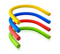 Set of 2 Swimming Pool Noodle Long Foam Pool Swim Noodles Strong Flexible Floatation Device 1.7m, Swimming Aid for Adults and Kids,Green