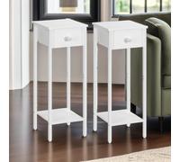 Rafaelo Mobilia Set of 2 Tall Bedside Tables