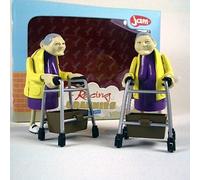 Set of 2 The Geben Gas. rasende Omas Racing Grannies