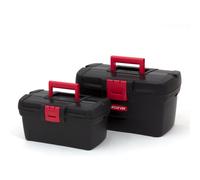 Set of 2 Tool Boxes 13"+16" Professional Workshop Organiser Curver
