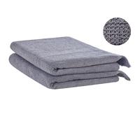 Set of 2 Towels ATIU Terry Cotton Grey