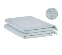 Set of 2 Cotton Terry Towels Mint ATIU