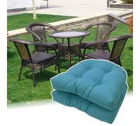 Set of 2 U-Sd Wicker Chair Cushs 19x19 Inch, table Patio Seat Cushs with PP Cotton Filling, Ideal for Indoor/Outdoor Garden and Bistro Use