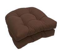 Set of 2 U-Shape Chair Cushions, Soft 48x48 cm Outdoor/Indoor Seat Pads for Dining, Garden, Kitchen & Office Furniture, Comfortable Back Support Cushions