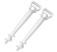 Set of 2 Umbrella Stands with Ground Sleeve Umbrella Stand Holder 20-37mm