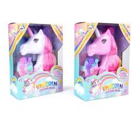 Set of 2 Unicorn Styling Heads for Kids - Rainbow Hairdressing Toys with Accessories - Hair Clips & Comb - 3+ Gift - Creative & Imaginative Pretend Play