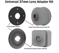 Set of 2 universal 37mm step~down adapters for Zeiss Exolens and Moment lenses for DREAMGRIP Evolution, Beastgrip, Helium Core, and other rigs with 37mm thread
