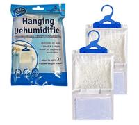 Set Of 2 Unscented Portable Wardrobe Dehumidifier Bags Prevent Damp Mould 210G Hanging Condensation Remover