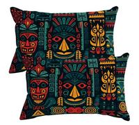 Set of 2 Velvet Cushion Covers 50x80 cm Boho Cushions Covers Decorative Throw Pillow Case Dark Green Sofa Pillows 20x32 Inch Cushion Cover with Invisible Zipper for Livingroom Couch Bedroom -SC493