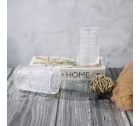 Set of 2 - Vintage Luxury Clear Hobnail Bead Glass Hi-Ball Tumbler Tall Drinking Glasses Gift Idea Elvida Interiors Clear 2 Pack