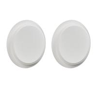 Set of 2 Wall Lamps SEMNON LED Metal White