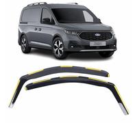 Set of 2 WIND DEFLECTORS For FORD TRANSIT CONNECT 2025 2026 2027 In-Channel Acrylic Side Window Visors-Smoke Tinted Sun & Rain Guards Reflectors Fits Ford Transit Connect MK3 New.