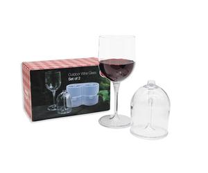 Set of 2 Wine Glasses to Go | Compact Wine Glasses for Any Occasion | Camping Wine Glasses with Box | Wine Cup | Magnetic Camping Glasses | Christmas Market Accessories | Christmas Gift | High Quality