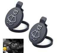 Set of 2 wiper water containers, wiper water lid, container windscreen washer system, lid for wiper water container, windscreen washer reservoir cap, for most cars