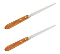 Set of 2, Wooden Handled Letter Openers ,letter opener knife, Stainless Steel Blade , Precision-Point Sword Style Envelope Slitter , Lightweight, Durable Office/School/Home Desk Tools , Easy Mail Open