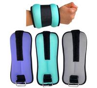 Set of 2 Wrist & Ankle Weights 1kg, Adjustable Running Training Exercise Weights (2 Pack) (Gray)