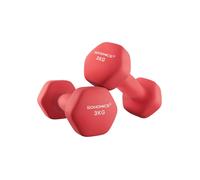 Songmics Set Of 2 Dumbbells - Red, Red