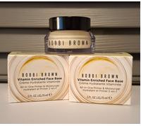 SET OF 2 x BOBBI BROWN VITAMIN ENRICHED FACE BASE MOISTURISER & PRIMER 15ml