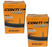 Set of 2 x Continental B480 Bicycle Inner Tubes/MTB 29 Inches / 29 x 1.75-2.5 47-62/622 SV, Black