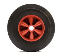 Set of 2 x Heavy Duty 10 Inch Wheel + Solid Rubber Tyre 255mm 200kg Dinghy Launch Trolley