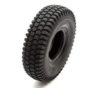 Set of 2 x Tyres 260x85 Black Knobbly Block Tread Mobility Scooter 4 Inch Wheel Rim 4 Ply