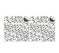 Set of 2 X White with Black Spots 6x4 Photo Album Memo Slip in Holds 200 Photos Perfect Memory Book for Families, Wedding, Valentine Baby Photos, Travel