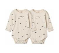 Set of 2 Yanni Whale Bodies Organic Cotton Ecru 9/12 months