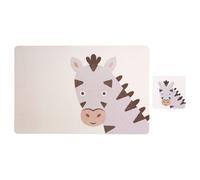 Set Of 2 Zebra Placemat And Coaster